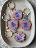 Purple Alphabet Keychain