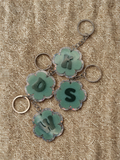 Green Alphabet Keychain