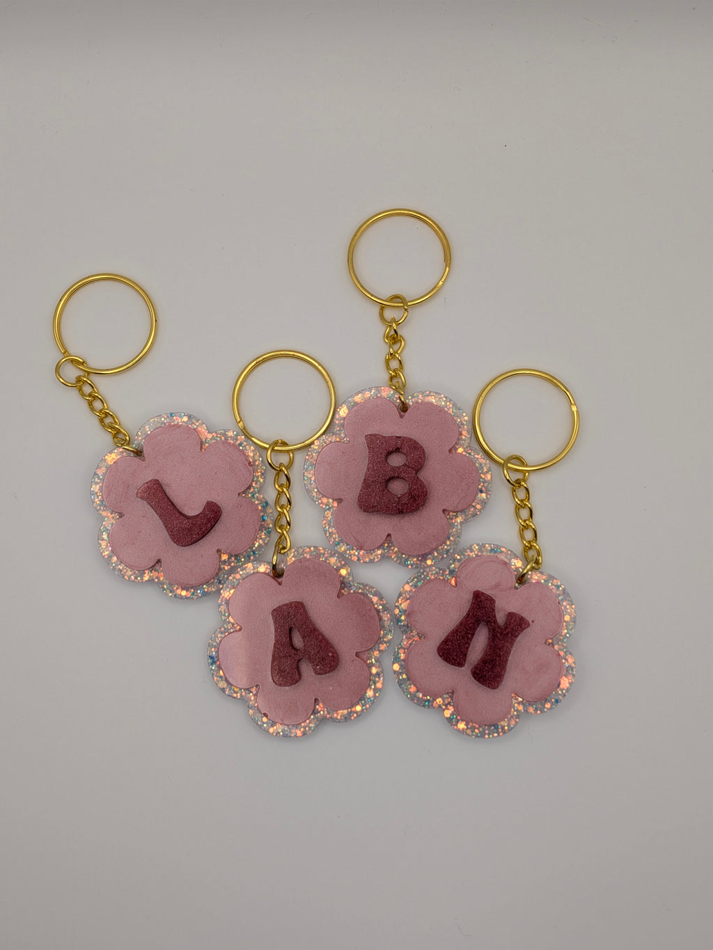 Red Alphabet Keychain
