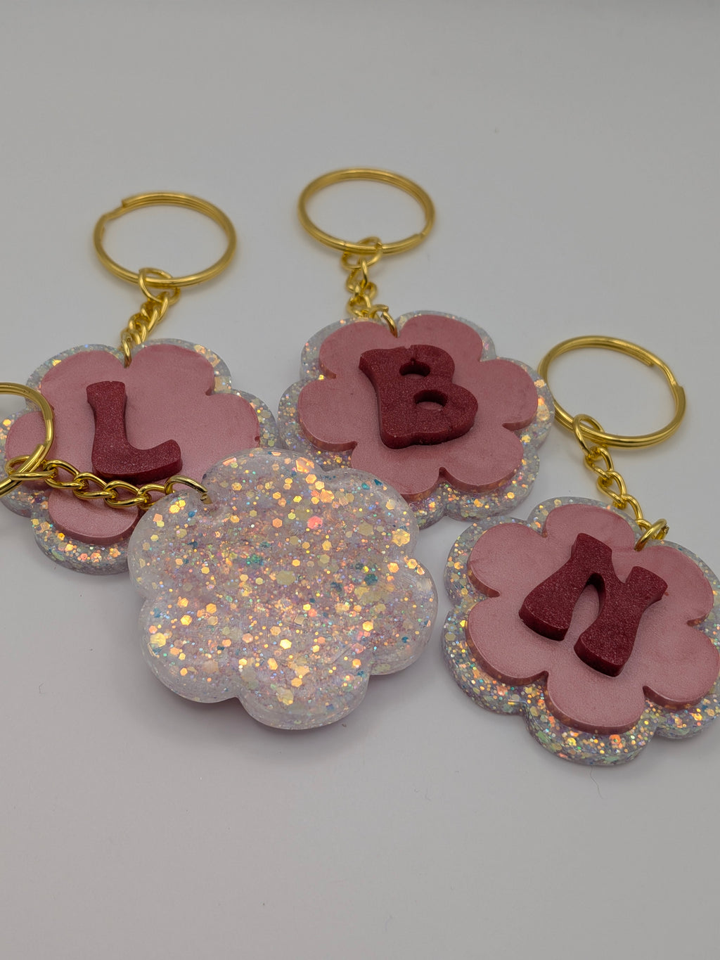 Red Alphabet Keychain