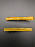 Thin Rectangle Resin Barrette Set of 2