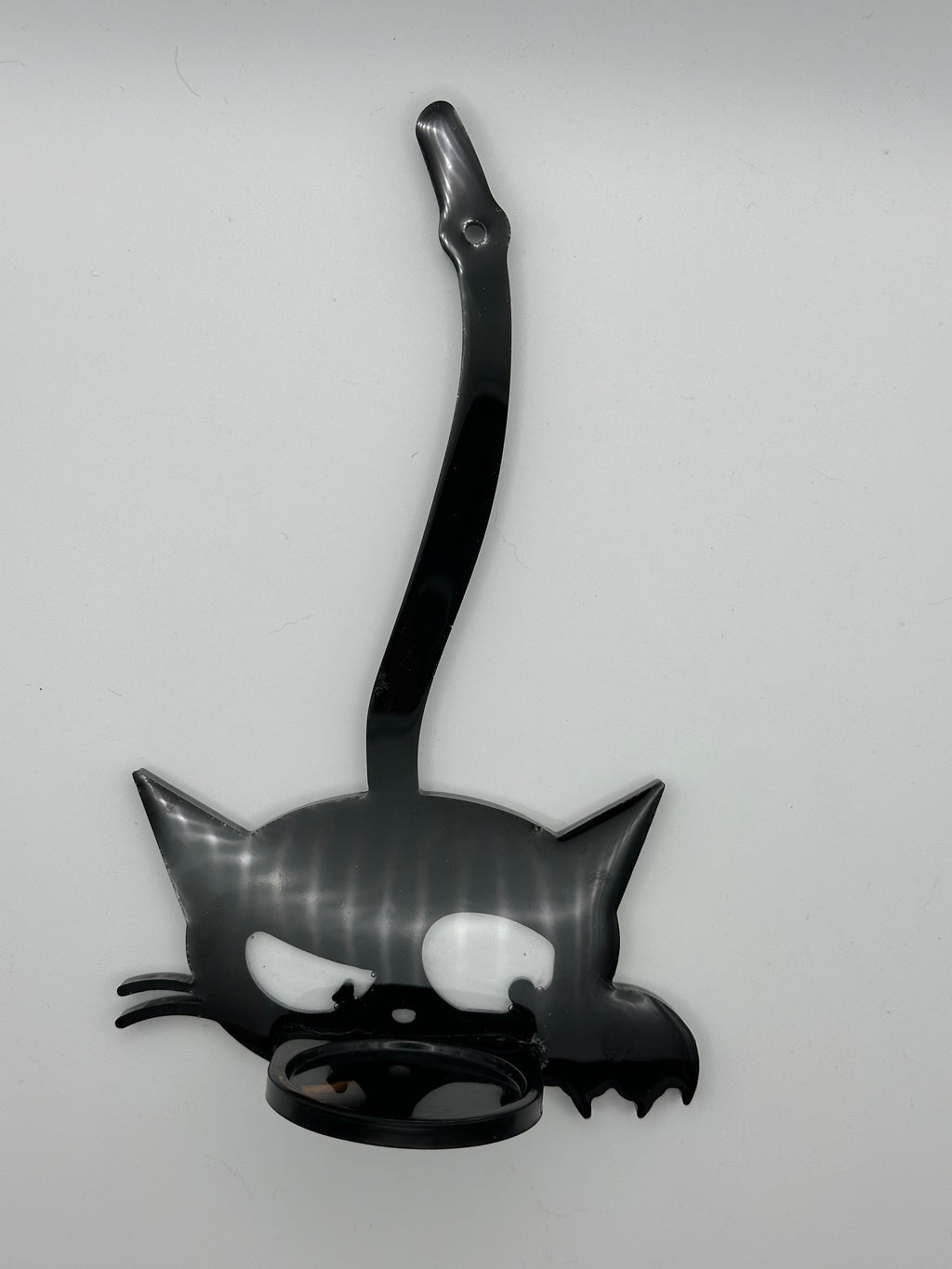 Black Cat Wall Sconces — Epoxy Resin Candle Holders, Set of 3