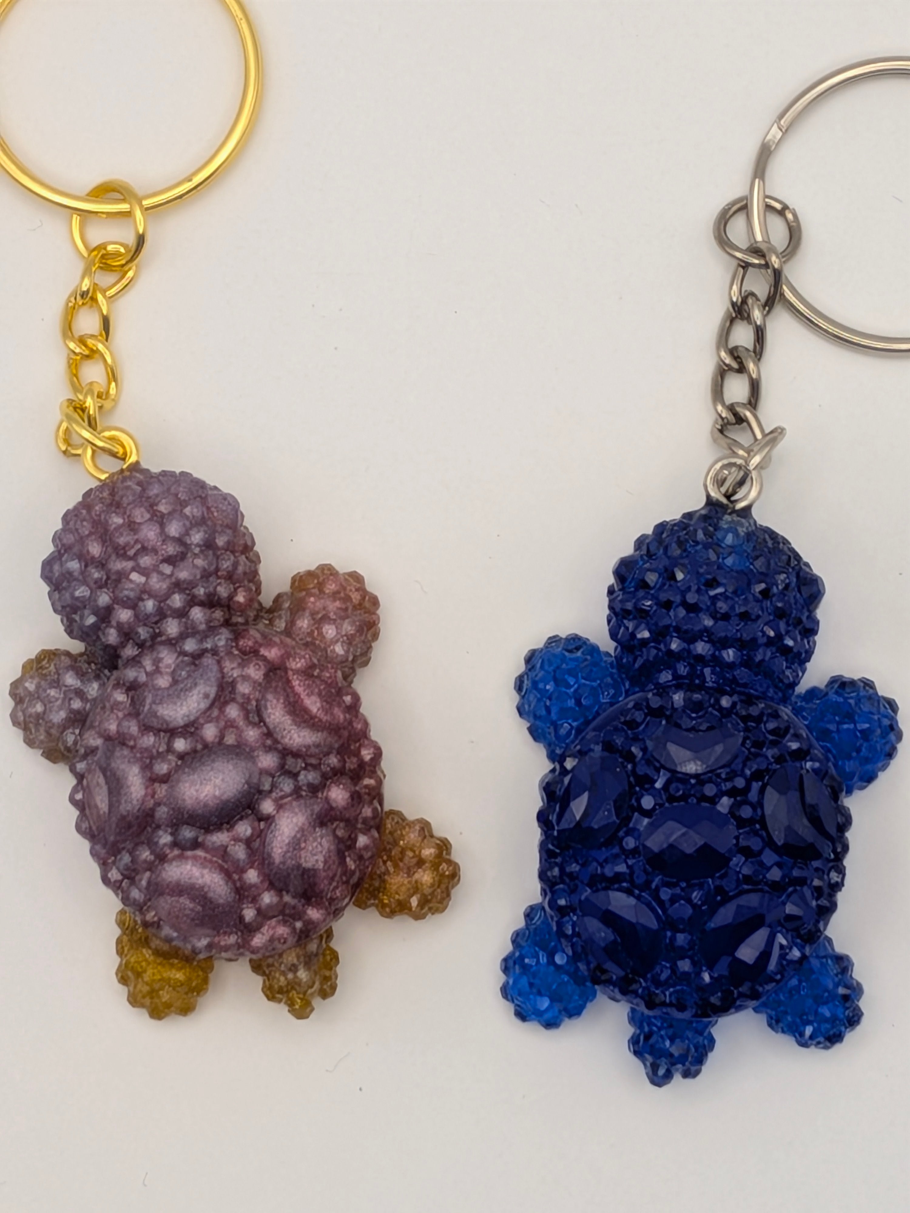 Whimsical Turtle Keychain